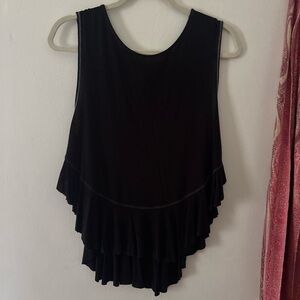 Free People Black Flowy Tank